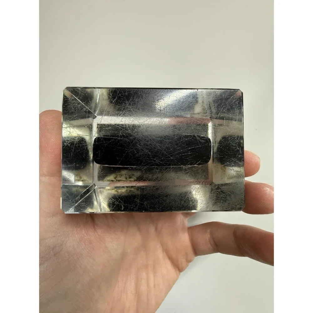 Vintage Evans Table Lighter in a Glass Casing